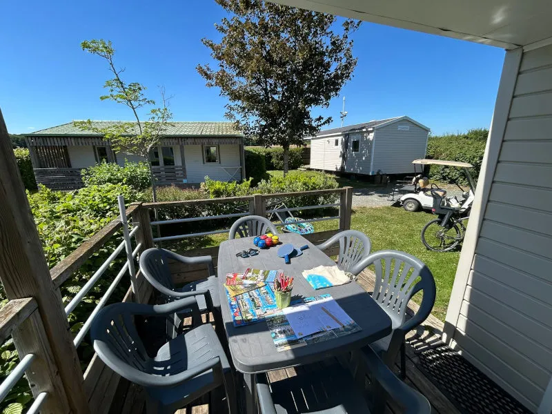 Mobil-Home Equilibre 3 Chambres + Tv + Terrasse Couverte + Lave Vaisselle + 1 Connexion Wifi