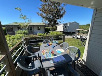 Mobil-home EQUILIBRE 3 bedrooms + TV + sheltered terrace + Dishwasher + wifi