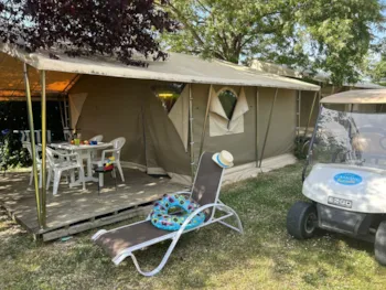 Location - Tente Nature -2 Chambres Sans Sanitaires - Camping Paradis L'Arada Parc