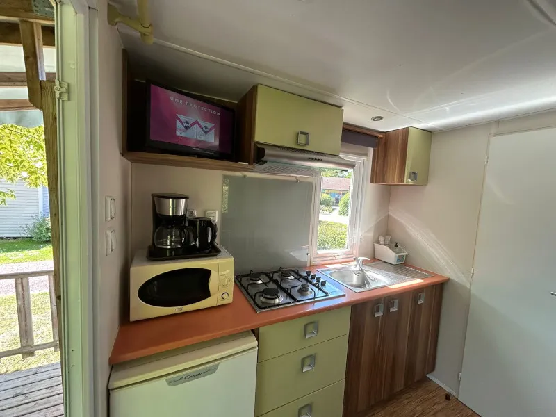 Mobil-Home Equilibre 1 Chambre + Tv + Terrasse Couverte + 1Connexion Wifi