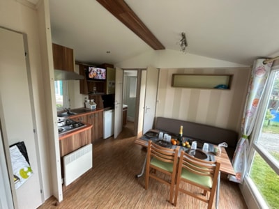 Mobil-home EQUILIBRE 2 bedrooms + sheltered terrace + TV + wifi