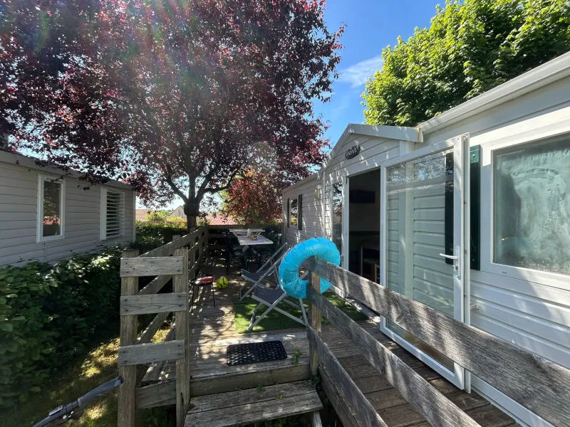 Mobil-Home Equilibre Accès Aux Pmr. 2 Chambres + Tv + Terrasse Non Couverte + 1Connexion Wifi