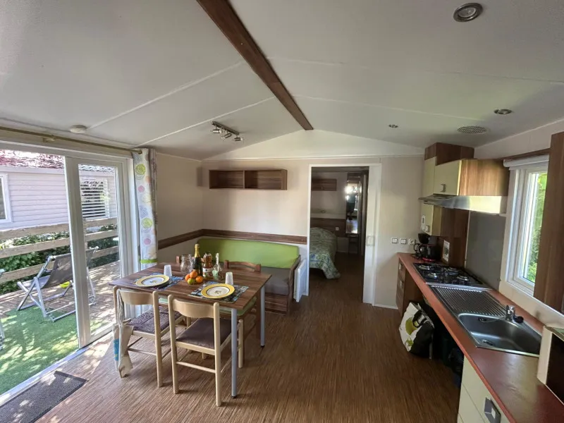 Mobil-Home Equilibre Accès Aux Pmr. 2 Chambres + Tv + Terrasse Non Couverte + 1Connexion Wifi