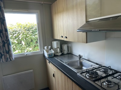 Chalet Essentiel 2 bedrooms modular + sheltered terrace + wifi