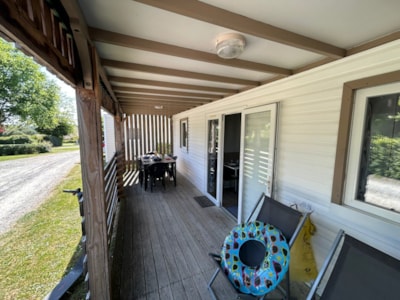 Chalet Essentiel 2 bedrooms modular + sheltered terrace + wifi