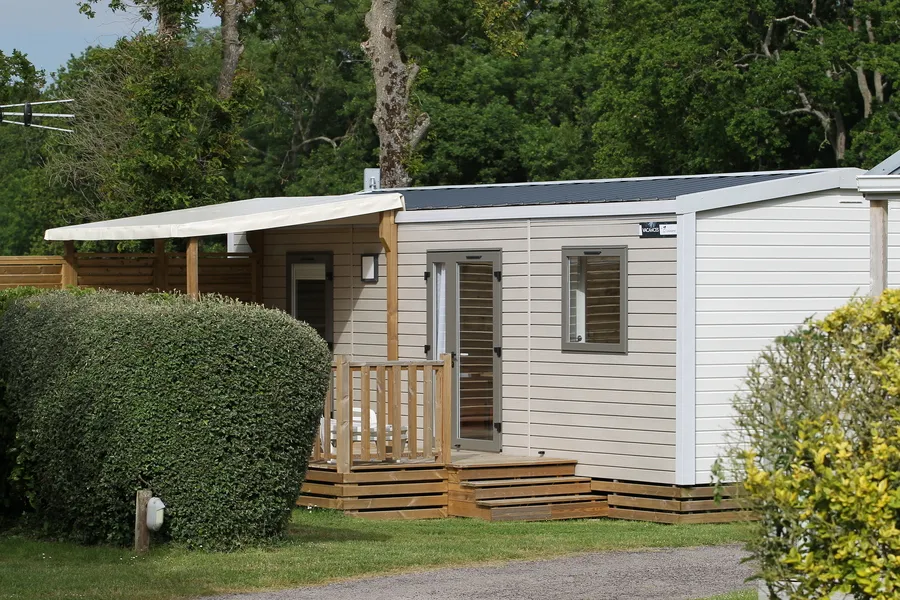 Location - Mobil-Home Premium 2 Chambres - Camping Paradis Bellevue - Erquy