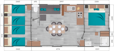 Mobile-home Premium 3 bedrooms — 5