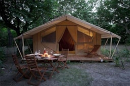 Accommodation - Canadian Tent 3* Insolite Comfort -  25M², Without Sanitary -2 Bedrooms - Sites et Paysages De Vaubarlet