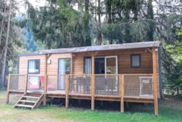Accommodation - Cottage La Tribu- Mobil Home Privilège 4 *- 3 Ch, 1 Sdb, 1 Wc, Lave-Vaisselle - Sites et Paysages De Vaubarlet