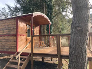 Mietunterkunft - La Roulotte - Ungewöhnlich 5* Mit Seiner Hütte - Sites et Paysages De Vaubarlet