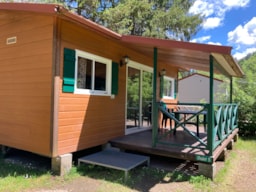 Mietunterkunft - Chalet Country Lodge 3*Confort - (35M²), 2 Schlafzimmer, Badezimmer Und Überdachter Terrasse. - Sites et Paysages De Vaubarlet