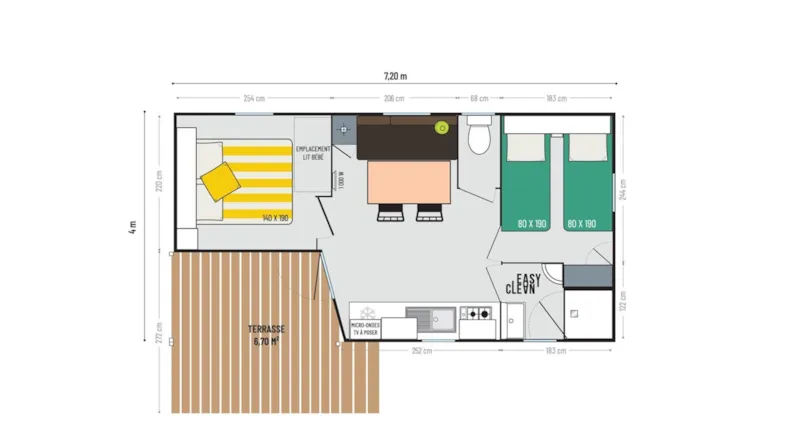 Mobil-Home Cosy 2 Chambres (2022)