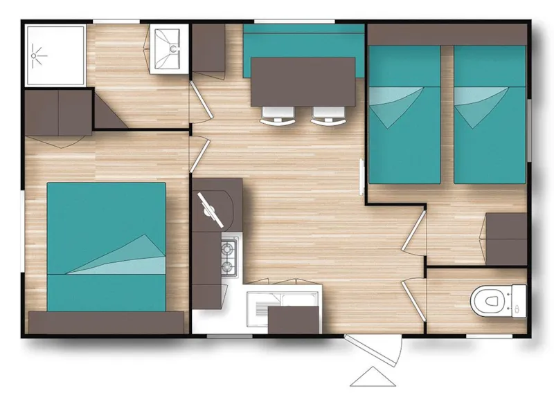Mobilhome Confort (Climatisation + Tv) 4