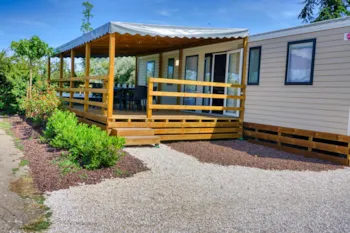 Mietunterkunft - Mobilheim Balneo (Klimaanlage + Tv + Spülmaschine + Sprudelbad) 8 - Camping Resort Les Champs Blancs