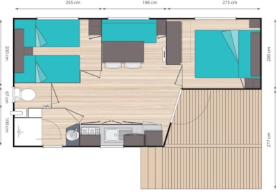 Mobile home with air conditioning 5 — 8