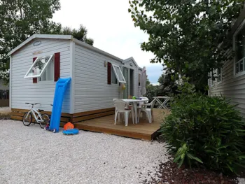 Mietunterkunft - Mobilheim Confort (Klimaanlage + Tv) 5 - Camping Resort Les Champs Blancs