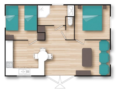 CHALET CONFORT (AIR-CONDITIONING + tv) 5 — 7