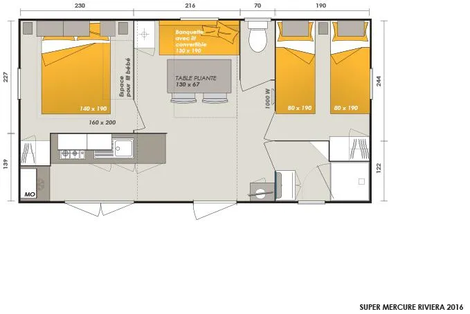 Mobilhome Luxe (Climatisation + Tv + Lave-Vaisselle) 5
