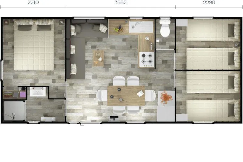 Mobilhome Balneo (Climatisation + Tv + Lave-Vaisselle + Bain À Remous) 6