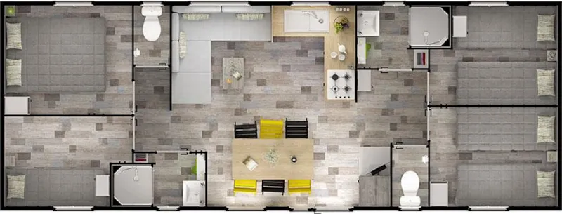 Mobilhome Balneo (Climatisation + Tv + Lave-Vaisselle + Bain À Remous) 8