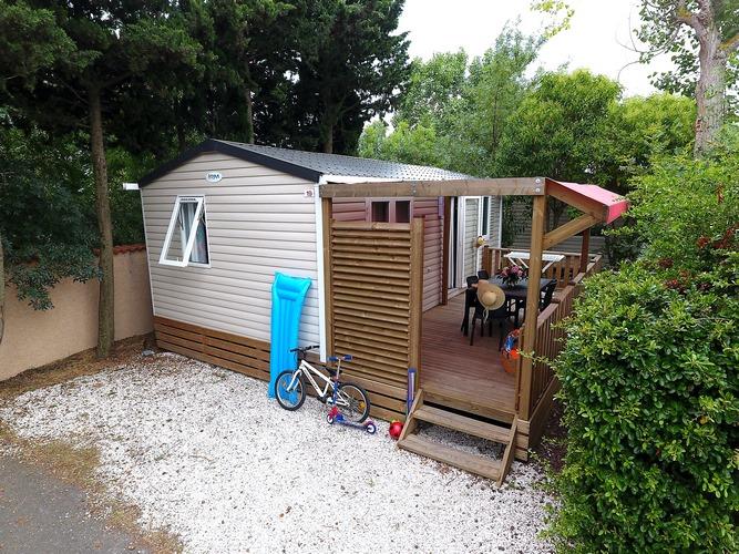 Location - Mobilhome Luxe (Climatisation + Tv + Lave-Vaisselle) - Camping Domaine des Champs Blancs