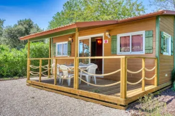 Mietunterkunft - Chalet Confort (Klimaanlage + Tv) 5 - Camping Resort Les Champs Blancs