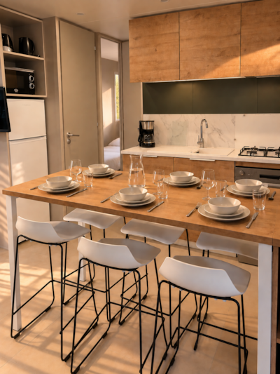 Mobile home LUXE (AIR-CONDITIONING + tv + Dishwasher) 6