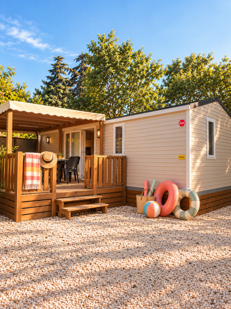 Mobilhome BALNEO (climatisation + tv + lave-vaisselle + Bain à remous) 8