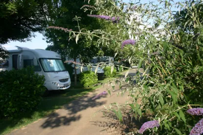 Piazzola Confort  (Tenda, Roulotte, Camper / 1 Auto / Elettricità 12A) + Raccordo All'acqua + Scarico