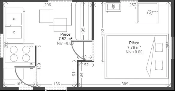 Mobilhome Confort Duo - 1 Chambre -18M² - Tv -