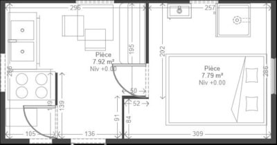 DUO Comfort Mobile Home - 1 bedroom - 18m² - TV -