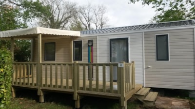 Mobilhome Confort BERMUDE - 3 bedrooms - 31m² - TV - Fan