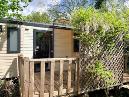 Huuraccommodatie(s) - Stacaravan Confort Ibiza - 2 Kamers - 20M² - Tv - Le Moulin du Bleufond