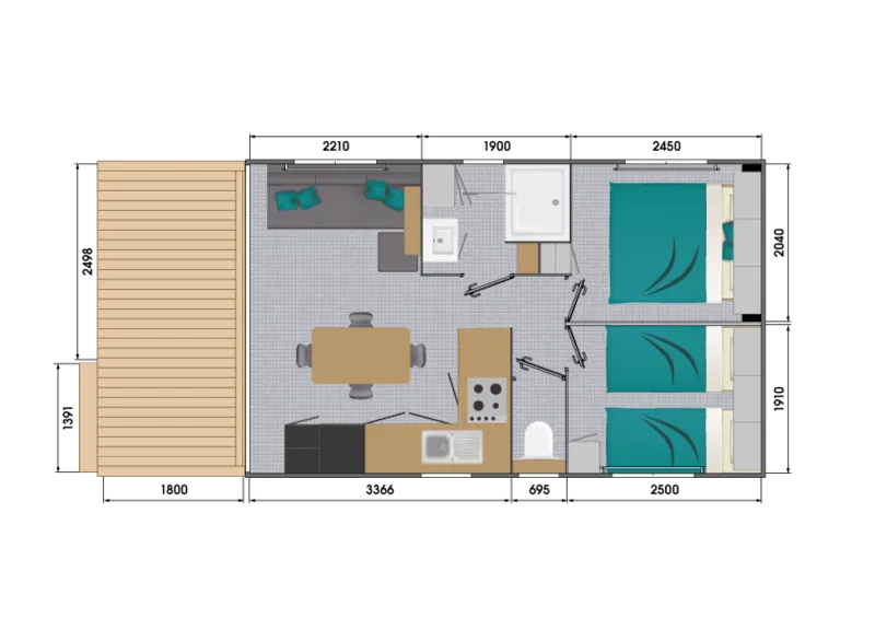 Cottage Living 26M² - Climatisé