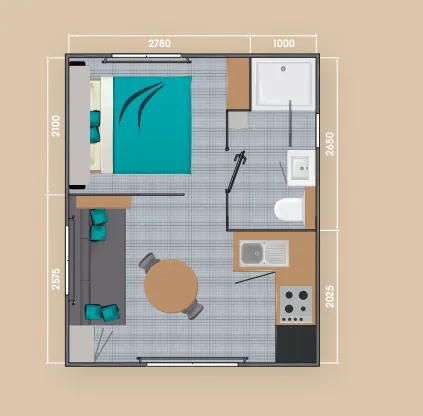 Cottage Bora 18M² - Climatisé