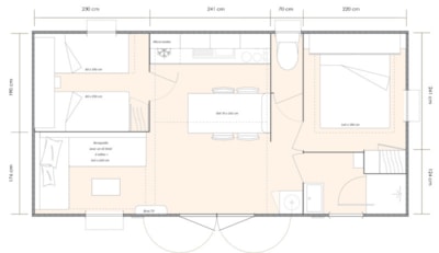Cottage Loggia 28m² - air-conditioned