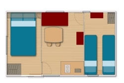 MOBIL HOME Without sanitary - Air-conditioned - 2 bedrooms - 18m² / Garrigue — 4