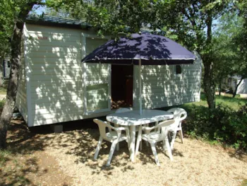 Mietunterkunft - Mobil Home Ohne Sanitär Klimatisiert - 2 Zi - 18M² / Garrigue - Camping Les Chênes