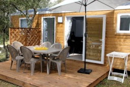 Location - Mobil Home Confort Plus Climatisé -  2 Ch - 4 X 8.20M  / Jasmin Et Mimosa - Camping Les Chênes