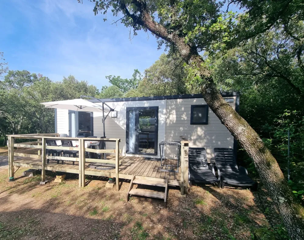 Location - Mobil Home Premium Climatisé - Tv - Lave Vaisselle - 2 Ch - 32.80M²/ Amandier - Camping Les Chênes