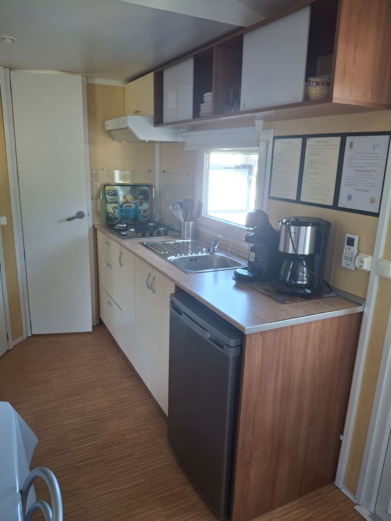 MOBIL HOME Comfort met airconditioning - 2 kamers - 24m² / Palmbomen en olijfbomen