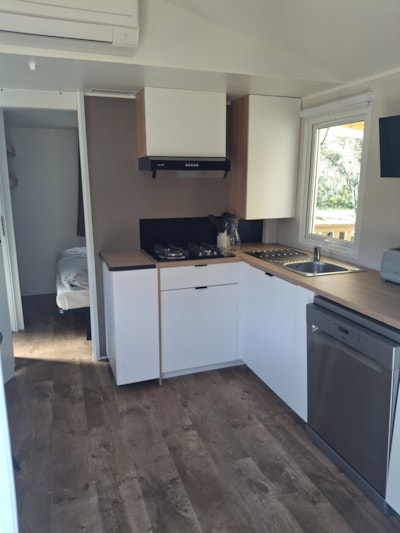 MOBIL HOME Premium Air-conditioned - TV - Dishwasher - 1 bed - 20m²/ Santoline