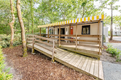 Mobil home 2 bedrooms - adapted to the people with reduced mobility