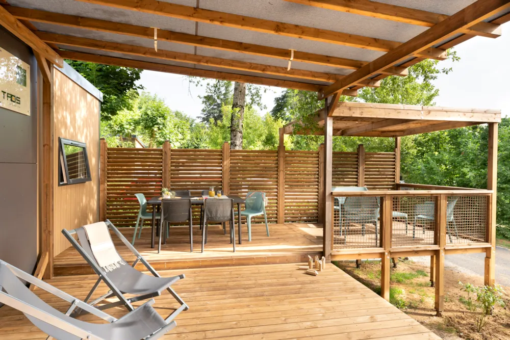 Location - Mobil-Home Exclusif - 2 Chambres - 2 Salles D'eau - ROMANEE Ferme de la Serraz