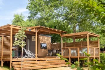 Mietunterkunft - Mobilheim Exklusiv - 3 Schlafzimmer - 2 Badezimmer - ROMANEE Ferme de la Serraz