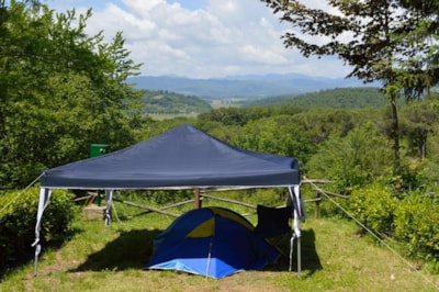 Pitch for car or motorbike and tent — 1