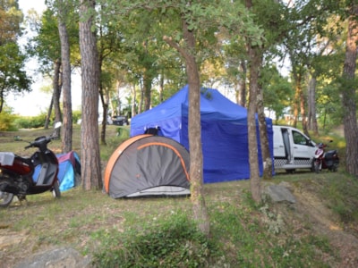 Pitch for car or motorbike and tent — 8