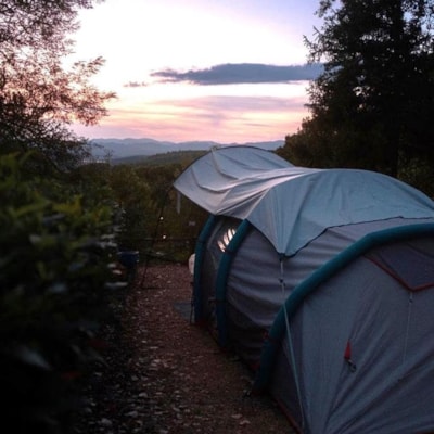 Pitch for car or motorbike and tent — 9