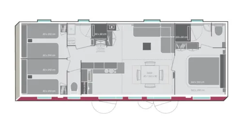 Location - Mobilhome Premium Dynasty Climatisé - image n°6 - La Colombière