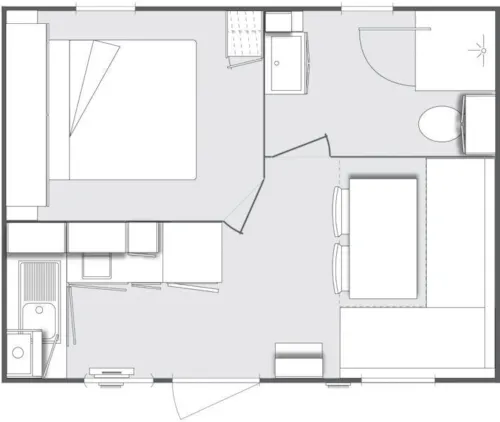 Mietunterkunft - Mobilhome Confort Cocooning - image n°4 - La Colombière